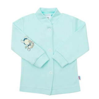 Kojenecký kabátek New Baby Donkey tyrkysový