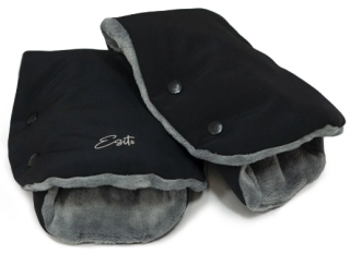 Rukávník na kočárek Golf Softshell Black/Grey RFX - černá/šedá Esito