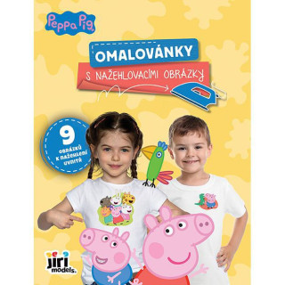 Omalovánky s nažehlovacími obrázky Prasátko Peppa