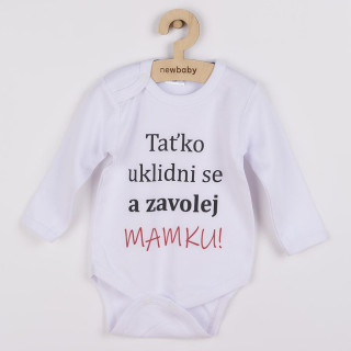 Body s potiskem New Baby a zavolej MAMKU! - dárkové balení 