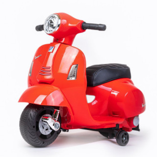 Dětská elektrická motorka Vespa červená Baby Mix