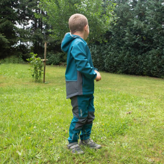 Dětské softshellové kalhoty Duo Petrolejové Esito