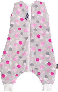 Letní spací pytel s nožičkami bambus šedý s puntíky Kaarsgaren