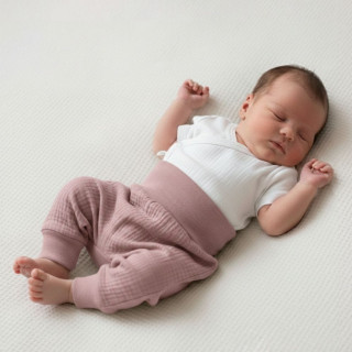 Kojenecké kalhoty - buggy mušelín růžová Baby Service