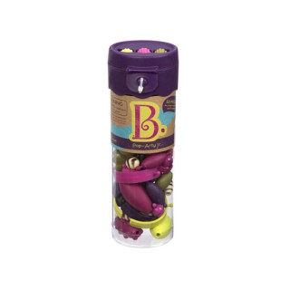 B.toys Spojovací korále a tvary Pop Arty 50 ks růžové/zelené