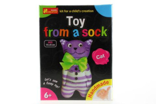 Vyrob si zvířátko z ponožky - kočka