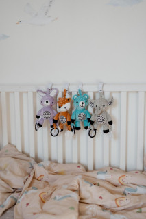 Chrastítko plyš 30 cm závěs na postýlku/kočárek 0 m+ babyted