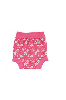 Plavky Happy Nappy - růžové květy