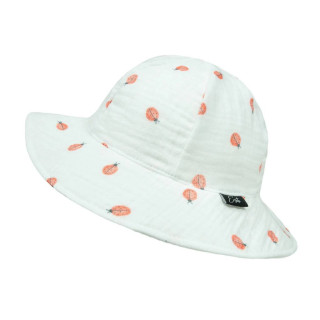 Dívčí klobouk mušelín Beruška bílá Esito