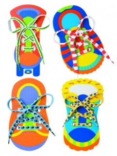 Zavaž si tkaničku 4ks pěnové