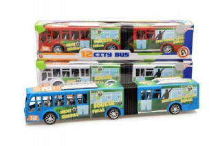 Autobus "harmonika" plast 54cm na setrvačník