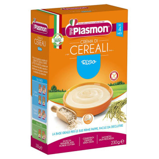 Plasmon Kaše bezlepková rýžová 230 g, 4 m+