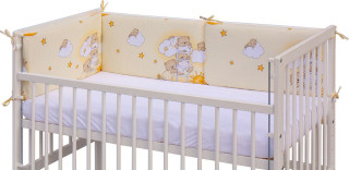 Mantinel do postýlky 4dílný - Mráček - 180 x 30 cm - béžový Scarlett