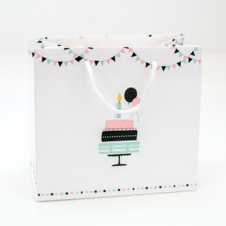 Dárková taška - Dort a balónky