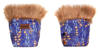 Rukavice EMMIK květinky Emitex MODRÉ