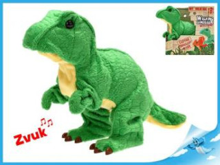 Tyranosaurus Rex plyšový 18cm na baterie se zvukem chodící 12m+ 
