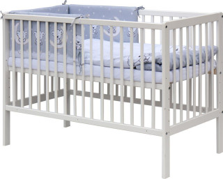 Postýlka 120 x 60 cm s kompletní výbavou Toro - šedá ROZBALENO