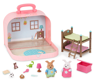 Sada v kufříku s postavičkami Dětský pokoj