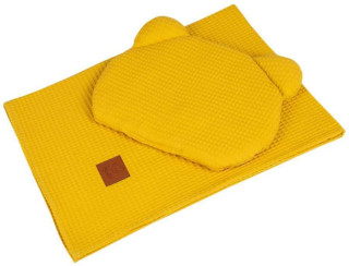 Waflová letní sada polštářku s přikrývkou Žlutá Infantilo