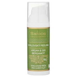 Bio královský peeling Argan & Q10 - Bergamot 50 ml Saloos
