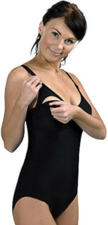 Plavky jednodílné s klipem pro snadné kojení