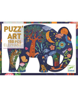 Djeco Puzzle Eléphant - 150 dílků