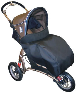 Nánožník TROJKOLKA Soft Emitex Černý