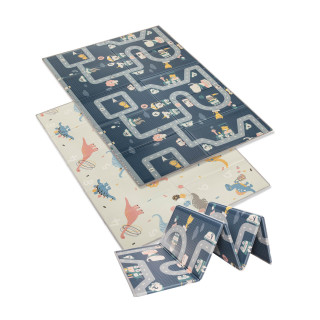 Multifunkční pěnová skládací podložka oboustranná 200 x 150 cm Dino Zopa