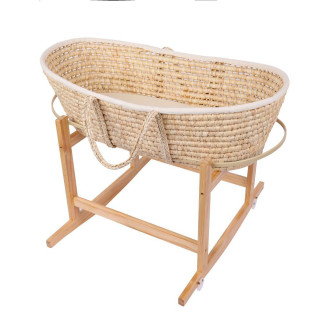 Mojžíšův koš s dřevěným houpacím podstavcem