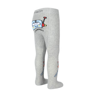 Punčocháče s protiskluzem 3x ABS vel. 68/74 šedé robot Be Snazzy