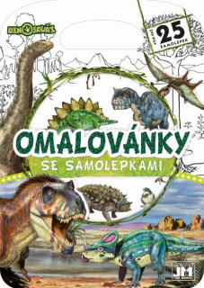 Omalovánky se samolepkami - Dinosauři