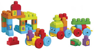 Mega Bloks First Builders 123 naučný vláček 2. JAKOST POŠKOZENÁ KRABIČKA