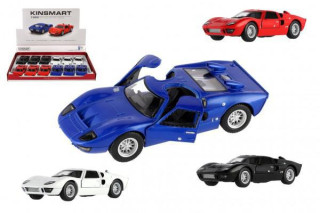 Auto Kinsmart 1966 Ford GT40 MKII kov/plast 13 cm na zpětné natažení