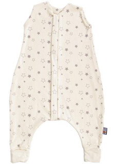 Letní bio spací pytel s nožičkami šedé hvězdičky Kaarsgaren