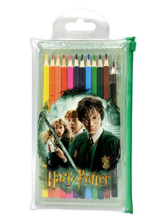 Pastelky v PVC kapse Harry Potter 12 ks