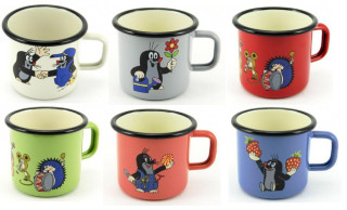 Hrnek s uchem Krtek smalt 8 x 8cm