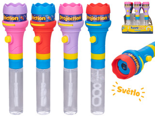 Bublifuk - projektor na baterie a se světlem 8 obrázků 20,5 cm