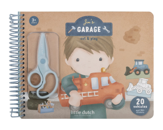 Kniha s vystřihovacími auty Jim Little Dutch