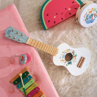 Dřevěná kytara Zvířata světa Sarah Betz Vilac