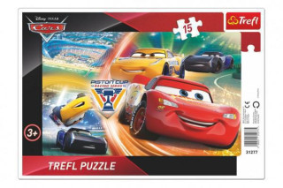 Puzzle deskové Cars/Boj o vítězství 15 dílků