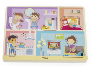 Dřevěná vkládačka zvuková činnosti