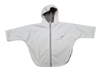 Podzimní bunda do deště námořnická bílá Česká výroba Babyservice Vel. 12 měs