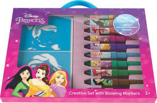 Kreativní sety s foukacími fixami - Disney Princezny