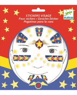 Samolepky na obličej Super hrdina Djeco