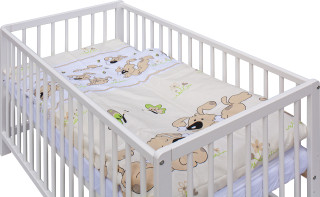 Dětská postýlka s kompletní výbavou Scarlett Japy 120 x 60 cm - béžová