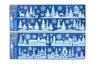 Dekorace okenní 59,5x21 cm Vánoce