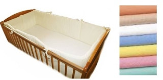 Ochranný límec 100% bavlna okolo celé postýlky 350x25cm