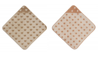 Osuška s kapucí froté 75 x 75 cm Jacquard Jollein