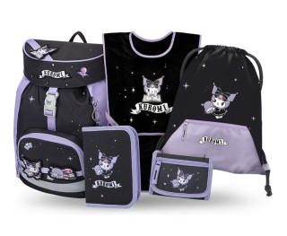 Set 5 Airy Kuromi Fortune Dream: batoh, penál, sáček, zástěra, peněženka GRS Baagl