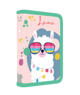 Penál 1 p. 2 chlopně, prázdný Lama